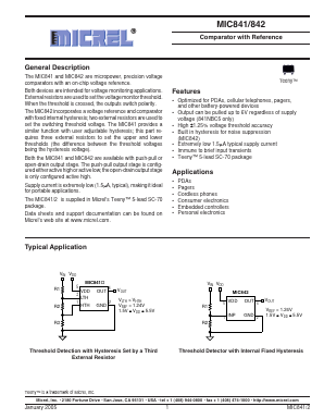 MIC841LYC5 Datasheet PDF Micrel