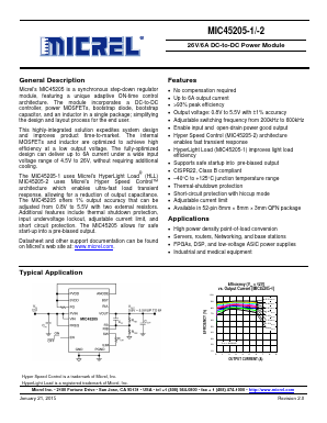 MIC45205-2YMPTR Datasheet PDF Micrel