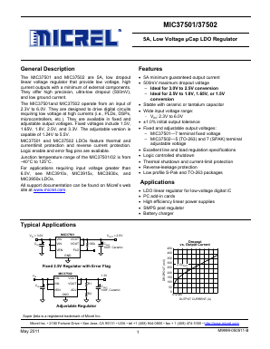 MIC37502 Datasheet PDF Micrel