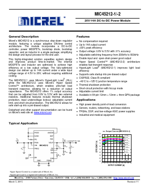 MIC45212-1YMP-T1 Datasheet PDF Micrel