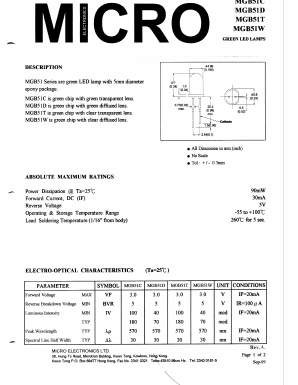 MGB51D Datasheet PDF Micro Electronics
