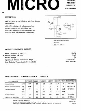 MRB51T Datasheet PDF Micro Electronics
