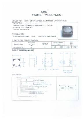 SDT-1205P Datasheet PDF Micro Electronics