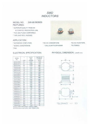 SMI-90-6R8 Datasheet PDF Micro Electronics