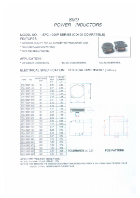 SPC-1005P-390 Datasheet PDF Micro Electronics
