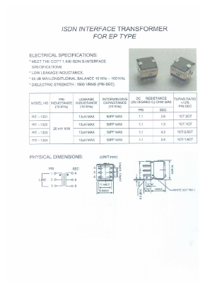 PIT-1301 Datasheet PDF Micro Electronics