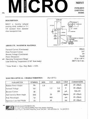 MI51T Datasheet PDF Micro Electronics