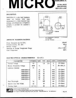 MSB120DA-5 Datasheet PDF Micro Electronics