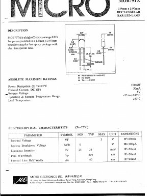 MOB79TA_ Datasheet PDF Micro Electronics