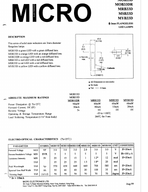 MYB33D Datasheet PDF Micro Electronics