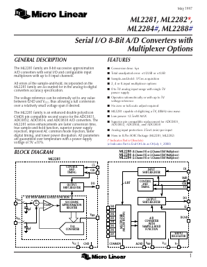 ML2288 Datasheet PDF Micro Linear Corporation