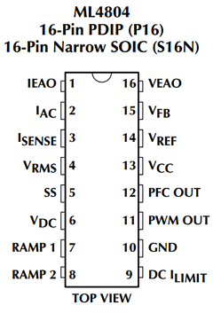 ML4804 Datasheet PDF Micro Linear Corporation