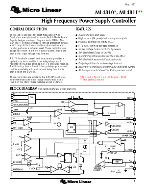 ML4811 Datasheet PDF Micro Linear Corporation