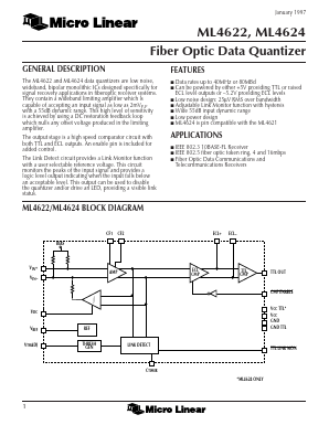 ML4624CQ Datasheet PDF Micro Linear Corporation