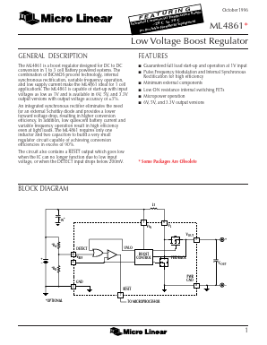 ML4861IS-5 Datasheet PDF Micro Linear Corporation