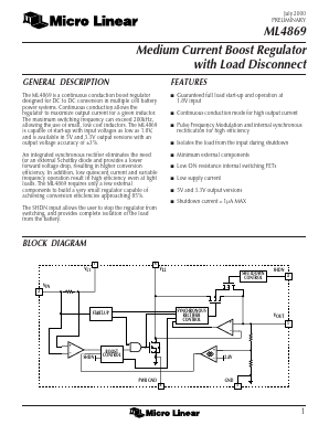 ML4869ES-5 Datasheet PDF Micro Linear Corporation