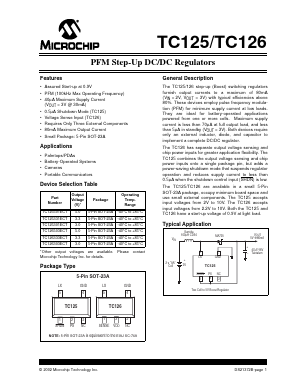 TC125 Datasheet PDF Microchip Technology