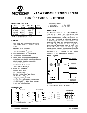 24FC128-ESN Datasheet PDF Microchip Technology