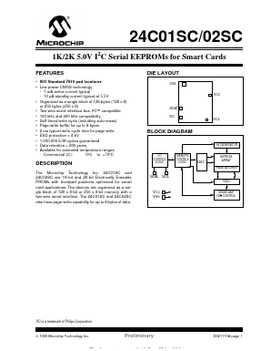 24C02SC-S Datasheet PDF Microchip Technology