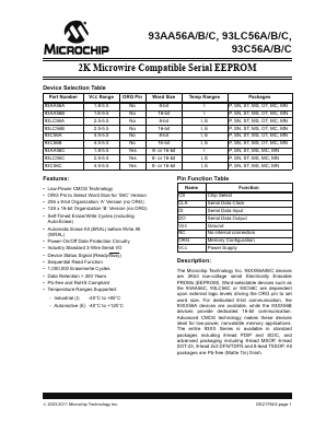 93C56B-EST Datasheet PDF Microchip Technology