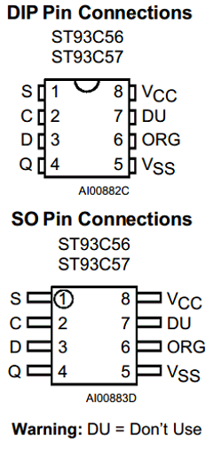 ST93C56CB1013TR Datasheet PDF Microchip Technology