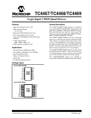 TC4467COE713 Datasheet PDF Microchip Technology