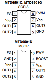 MTD6501D Datasheet PDF Microchip Technology