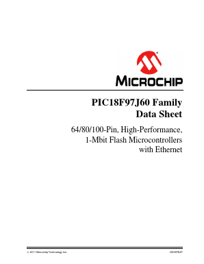 PIC18F67J60-I Datasheet PDF Microchip Technology