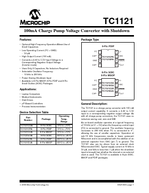 TC1121CUA Datasheet PDF Microchip Technology