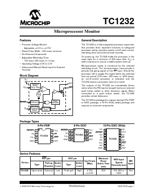 TC1232EPA Datasheet PDF Microchip Technology