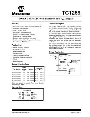 TC1269-3.3VUATR Datasheet PDF Microchip Technology