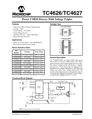 TC4627 Datasheet PDF Microchip Technology