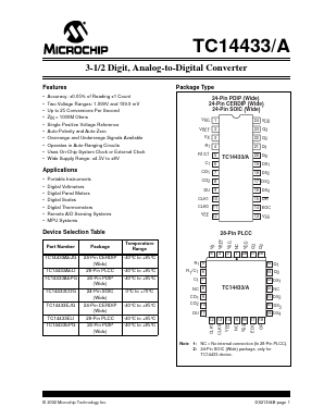 TC14433COG713 Datasheet PDF Microchip Technology