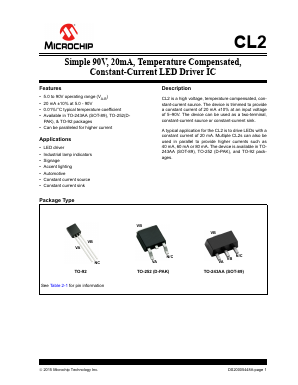 CL2K4 Datasheet PDF Microchip Technology