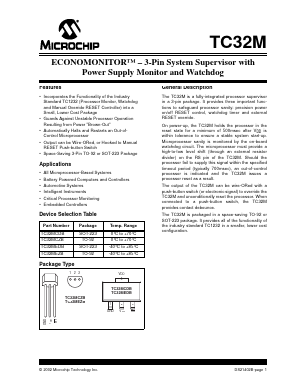 TC32M Datasheet PDF Microchip Technology