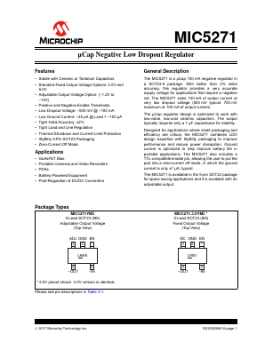 MIC5271YM5-TR Datasheet PDF Microchip Technology
