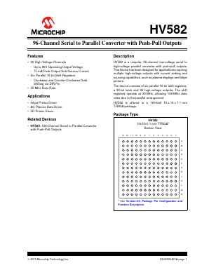 HV582 Datasheet PDF Microchip Technology