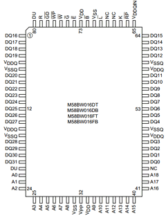 M58BW016DB8ZA3T Datasheet PDF Micron Technology