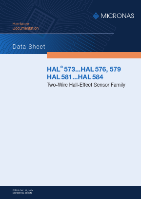 HAL573UA-E Datasheet PDF Micronas