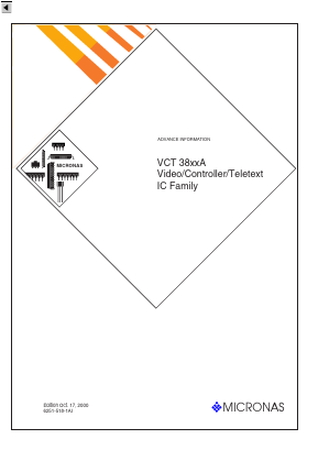 VCT38XXA-B2 Datasheet PDF Micronas