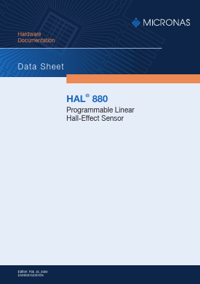 HAL880 Datasheet PDF Micronas