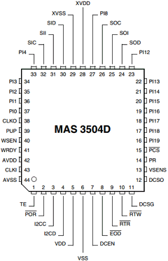 MAS3504D Datasheet PDF Micronas