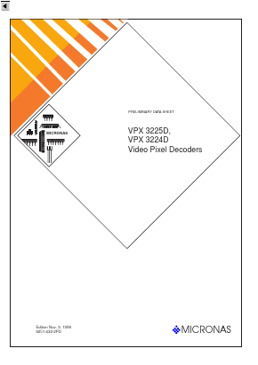 VPX3225D Datasheet PDF Micronas