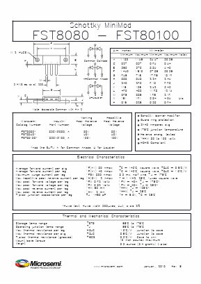 83CNQ100A Datasheet PDF Microsemi Corporation
