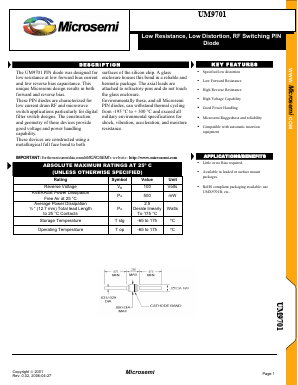 UM9701 Datasheet PDF Microsemi Corporation