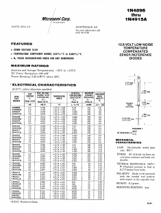 1N4910A Datasheet PDF Microsemi Corporation