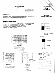 5KP15 Datasheet PDF Microsemi Corporation