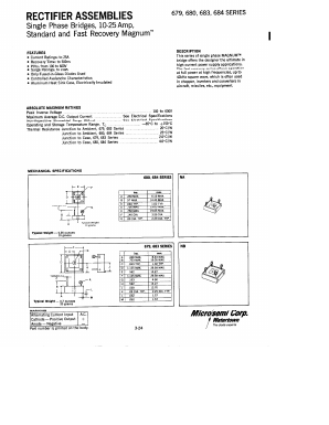 683-2 Datasheet PDF Microsemi Corporation