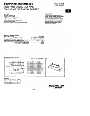 682-4 Datasheet PDF Microsemi Corporation