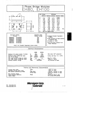 EH10006ZIS Datasheet PDF Microsemi Corporation